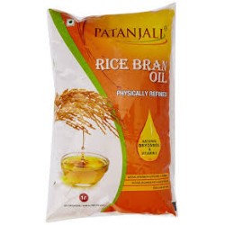 Patanjali Rice Bran Oil Pouch 1 Ltr 