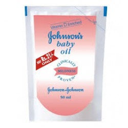 Johnson & Johnson Baby Oil Pouch 50 ml