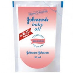 Johnson & Johnson Baby Oil Pouch 50 ml